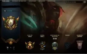 CONTA LEAGUE OF LEGENDS 278 SKINS, GIII (Conta desde 2014)