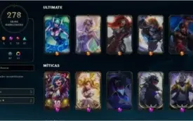 CONTA LEAGUE OF LEGENDS 278 SKINS, GIII (Conta desde 2014)