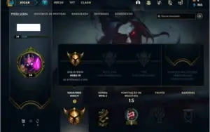 Conta ouro 4 com 2 skins e 28 champs