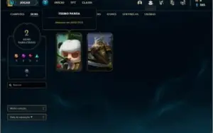 Conta ouro 4 com 2 skins e 28 champs