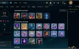 CONTA LEAGUE OF LEGENDS D1/MESTRE // 45 CAMPEÕES // MMR ALTO