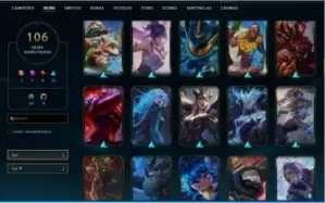 Conta de League Of legends