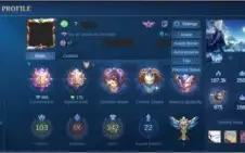 Conta mobile legends 300+ skins