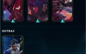 conta de lol 417 skins elo atual plat 4  skin do lucian rara