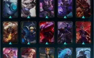 conta de lol 417 skins elo atual plat 4  skin do lucian rara