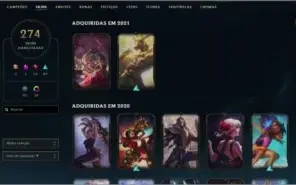 Conta de League Of Legends e Valorant