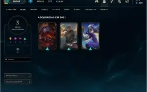 CONTA LOL GOLD 2 PRA VENDER LOGO