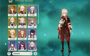 Conta Genhsin AR 52 com 5 personagens 5*