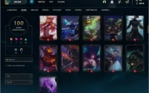 Conta prata 3 com TODOS os champs e 100 skins