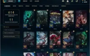 Conta prata 3 com TODOS os champs e 100 skins