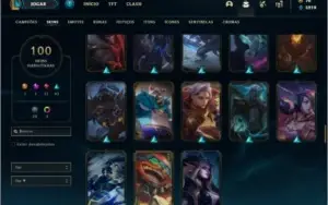 Conta prata 3 com TODOS os champs e 100 skins