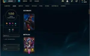 Conta prata 3 com TODOS os champs e 100 skins