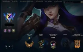 Conta de League of Legends 10 anos, 286 skins, todos champs!