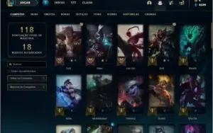 Conta platina 2 com 28 skins e 48 champs
