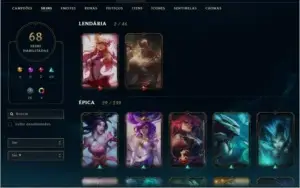 CONTA PLATINA 1 LEAGUE OF LEGENDS