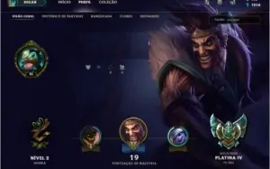 Conta LoL Platina IV