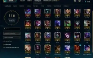 Conta Diamante 3 com 6 skins e 33 campeões