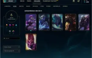 Conta Diamante 3 com 6 skins e 33 campeões
