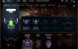 Conta Diamante 3 com 6 skins e 33 campeões