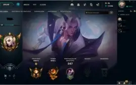 Conta de League of Legends nivel 329, 78 skins.