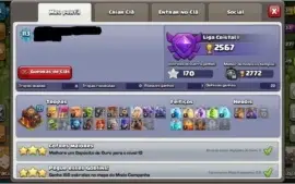 COC, cv 10 5 construtores + 1450 gemas