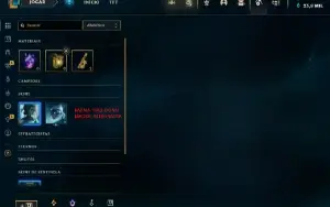 CONTA UNRANKED C SKIN DA KAYLE/SETT/RENEK/PANTHEON/RYZE/NUNU