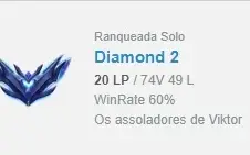 CONTA LEAGUE OF LEGENDS DIAMANTE 2 MMR ALTO