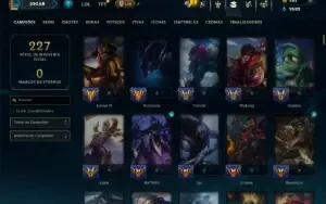 Platina 4 com TODOS os Champs e 101 Skins +6 Prestigios