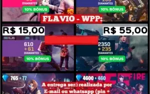 Diamantes - Free Fire