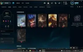 CONTA GOLD LEAGUE OF LEGENDS