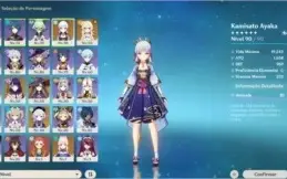 Ayaka C3, Baal, Kokomi, Mona, Qiqi e +
