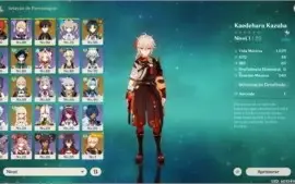AR 56 c/ 9  5*, Diluc, Xiao, lança de jade, +