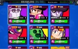 Brawl Stars Todos os brawlers liberados