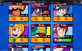Brawl Stars Todos os brawlers liberados