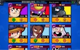 Brawl Stars Todos os brawlers liberados