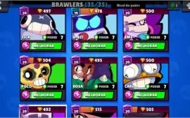 Brawl Stars Todos os brawlers liberados