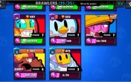 Brawl Stars Todos os brawlers liberados