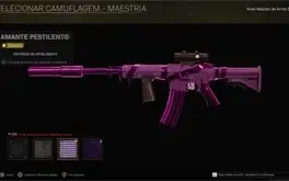 CONTA CALL OF DUTY WARZONE CAMUFLAGEM ATOMICO E DIAMANTE ZB