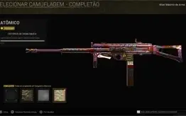 CONTA CALL OF DUTY WARZONE CAMUFLAGEM ATOMICO E DIAMANTE ZB