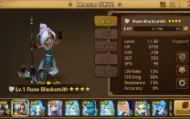 Reroll Summoners War lvl10 com Madeleine + Mephisto