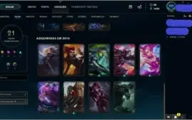 CONTA NVL 78 71 CHAMPS E 21 SKINS POR R$105.99