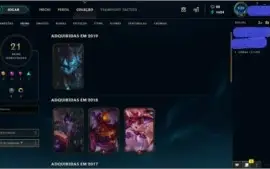 CONTA NVL 78 71 CHAMPS E 21 SKINS POR R$105.99