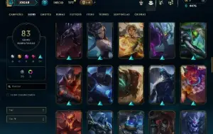 Bronze 4 com 150 Champs e 83 Skins ( Mais de 50 Jogos )