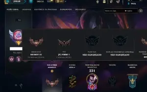 Bronze 4 com 150 Champs e 83 Skins ( Mais de 50 Jogos )