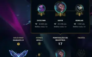 Conta Diamante 4 LOL