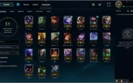 Smurf GOLD V - 70% de WIN Rate - 24 Campeões + Espólios