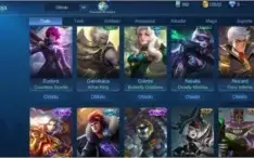 Conta com 42 herois e 35 skins 2 epicas valor gasto +R$ 400