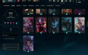 Unranked com TODOS os champs e 90 Skins ( MAIN SUP )