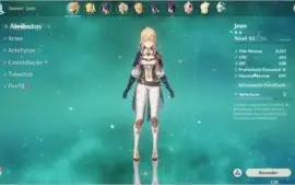 GENSHIN - JEAN E FISCHL LVL 60