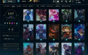 Prata 2 com 115 Champs e 147 Skins